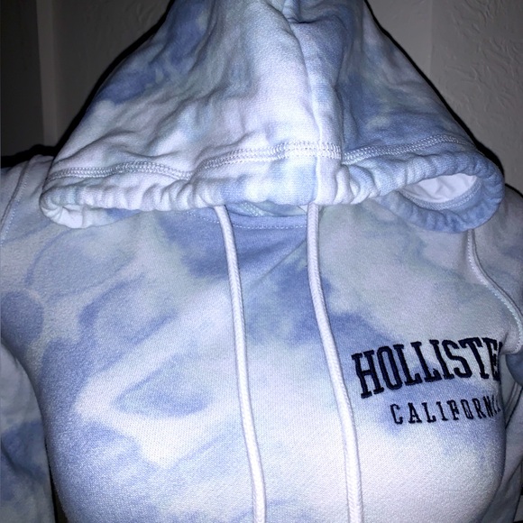 Hollister Blue Tie-Dye Hoodie XXS - Picture 4 of 7